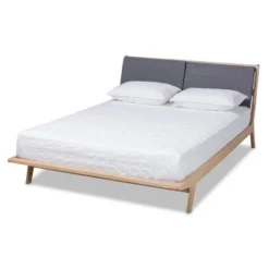 Emile Fabric Upholstered Platform Bed - Baxton Studio -Steve Silver Furniture Store GUEST 7b222119 d389 4932 86ff 4cc4389c125e
