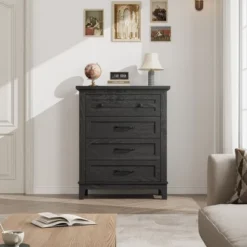 4 Dresser For Bedroom, 34.8" Tall Drawer Dresser With Storage Freestanding, Wooden Closet Storage Chest For Living Room, Bedroom, Office -Steve Silver Furniture Store GUEST 7c5fa83c d70a 4ba9 969e 72259133f7ae