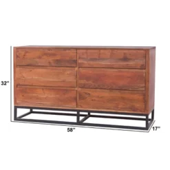 Wooden Dresser Or Display Unit With Metal Base Brown And Black - The Urban Port -Steve Silver Furniture Store GUEST 7c62d048 37e1 47a3 b85c c79cea8b0b0f