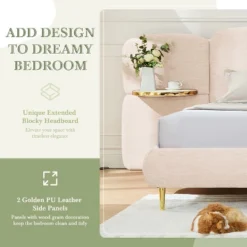 Christopher Knight Home Lindis Modern Upholstered Bed With 2 Built-in Shelves 10 Christopher Knight Home Lindis Modern Upholstered Bed With 2 Built-in Shelves -Steve Silver Furniture Store GUEST 7ccd8db6 171e 4b4d af4d d4a38fc11c46