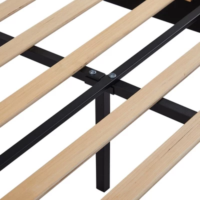 VECELO Twin/Full/Queen Size Upholstered Bed Frame Button Tufted Adjustable Headboard 14 VECELO Twin/Full/Queen Size Upholstered Bed Frame Button Tufted Adjustable Headboard - Image 14