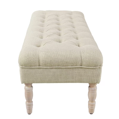 Classic Tufted Medium Bench - HomePop 2 Classic Tufted Medium Bench - HomePop - Image 2