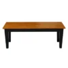Shaker Bench Black/Red - International Concepts