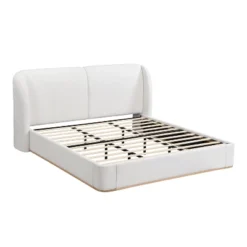Queen/King Size Platform Bed Frame With Upholstered Headboard - ModernLuxe 22 Queen/King Size Platform Bed Frame With Upholstered Headboard - ModernLuxe -Steve Silver Furniture Store GUEST 8619bfc8 105d 48fa b43e b088fd09592b