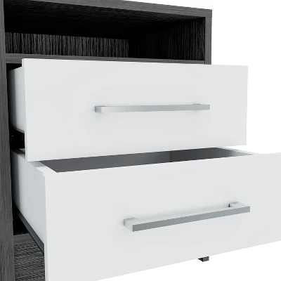 NicBex 19.9" Tall Modern Night Stand With Drawers,Wooden Nightstand With Hidden Shelf,Bedside Table For Bedroom Furniture 3 NicBex 19.9" Tall Modern Night Stand With Drawers,Wooden Nightstand With Hidden Shelf,Bedside Table For Bedroom Furniture - Image 3