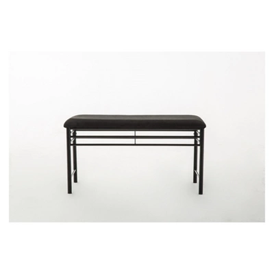 2pc Gareth Breakfast Nook Dining L Chair & Bench Black ( ) - Boraam 6 2pc Gareth Breakfast Nook Dining L Chair & Bench Black ( ) - Boraam - Image 6