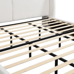 Queen/King Size Platform Bed Frame With Upholstered Headboard - ModernLuxe 26 Queen/King Size Platform Bed Frame With Upholstered Headboard - ModernLuxe -Steve Silver Furniture Store GUEST 89484e07 b465 4621 a8fc 4b5de63336d9