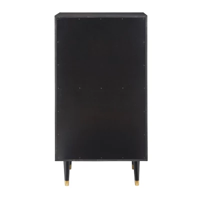 5 Drawer Geo Textured Chest - Linon 6 5 Drawer Geo Textured Chest - Linon - Image 6