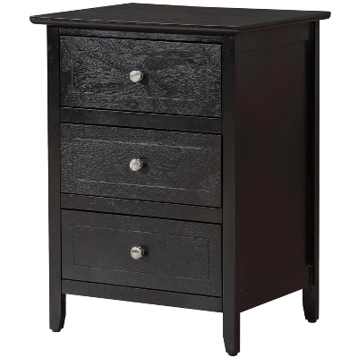 Sapphtopaz Modern Nightstand With 3 Drawers Space-Saving Night Stand With Sturdy Frame Rectangle Simple Bedside Table For Bedroom,Living Room 1 Sapphtopaz Modern Nightstand With 3 Drawers Space-Saving Night Stand With Sturdy Frame Rectangle Simple Bedside Table For Bedroom,Living Room