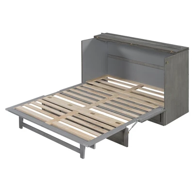 Full/Queen Size Murphy Bed With Large Drawers & USB Ports - ModernLuxe 5 Full/Queen Size Murphy Bed With Large Drawers & USB Ports - ModernLuxe - Image 5