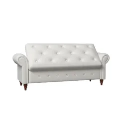 Cecily 63" Button-Tufted Large Storage Ottoman Upholstered Fabric Bench Features Rolled Arms, Window Seating, And Solid Wood Legs-Maison Boucle -Steve Silver Furniture Store GUEST 8faee9a8 9f10 40cf b061 1994e1122a0b