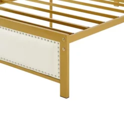 VECELO Upholstered Linen Bed Frame With Headboard And Footboard, Heavy-Duty Platform, Strong Metal Slats, No Box Spring Required, Easy Assembly -Steve Silver Furniture Store GUEST 93bc53cb 5210 4f92 942d 6f7f16b65007