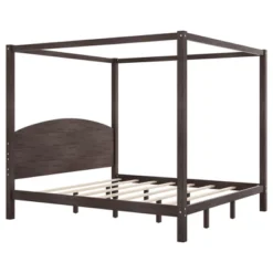 King Size Canopy Platform Bed, Wooden Bed Frame With Headboard And Support Legs -ModernLuxe 12 King Size Canopy Platform Bed, Wooden Bed Frame With Headboard And Support Legs -ModernLuxe -Steve Silver Furniture Store GUEST 93dc1ead 003f 46e1 97dd fd59b4be7307