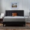 Tara Upholstered Platform Bed Frame With Square Tufted Headboard - Brookside Home