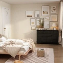 Modern 9-Drawer Dresser: Stylish Storage Solution Chest Wood Dresser Storage Cabinet For Bedroom -Steve Silver Furniture Store GUEST 97ad05f7 2d24 4791 b166 b85de5d0323d