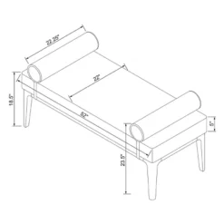 Randolph Bench With Bolster Pillows Linen - Threshold™ Designed With Studio McGee 14 Randolph Bench With Bolster Pillows Linen - Threshold™ Designed With Studio McGee -Steve Silver Furniture Store GUEST 9983e70b 7f9e 4bcf a332 1d6fe6933ce7