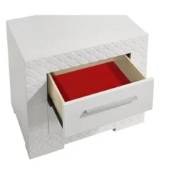 Blanca Modern Style 2-Drawer Night Stand Made With Wood In White -Steve Silver Furniture Store GUEST 9b9b7c49 a5df 41be aad7 334c3e2578c1