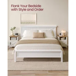 VASAGLE Farmhouse Nightstand With Barn Door, Bedside Table With Storage, Side End Table, Night Stand With Open Compartment 15 VASAGLE Farmhouse Nightstand With Barn Door, Bedside Table With Storage, Side End Table, Night Stand With Open Compartment -Steve Silver Furniture Store GUEST a0ed3975 f13a 45d6 8eb8 78abf6702d0c