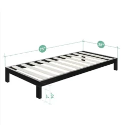 Arnav Steel 2000 Platform Bed Frame - Zinus -Steve Silver Furniture Store GUEST a414d8bc 1c4f 4b37 8830 d4b37a0505c3