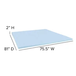 Flash Furniture 14 Inch Metal Platform Bed Frame With 10 Inch Pocket Spring Mattress In A Box And 2 Inch Cool Gel Memory Foam Topper -Steve Silver Furniture Store GUEST a5e41ffb 8606 4cb4 9560 544cdd20dd38