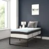 Flash Furniture 14 Inch Metal Platform Bed Frame With 12 Inch Pocket Spring Mattress In A Box And 2 Inch Cool Gel Memory Foam Topper