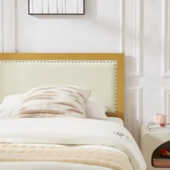 VECELO Upholstered Linen Bed Frame With Headboard And Footboard, Heavy-Duty Platform, Strong Metal Slats, No Box Spring Required, Easy Assembly -Steve Silver Furniture Store GUEST a790fd0d caa3 4524 8d89 ddbbabd73cf7