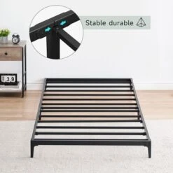 Whizmax 6 Inch Low Profile Bed Frame, Heavy Duty Metal Platform Bed Frame, Mattress Foundation, No Box Spring Needed -Steve Silver Furniture Store GUEST a7e1b09f 0973 4422 a394 3b65a31d2720