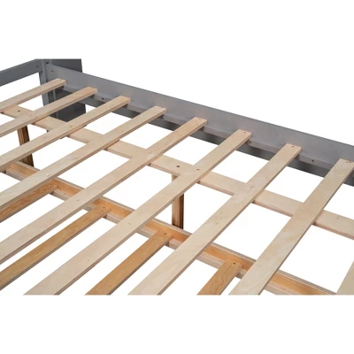 Full Size Platform Bed With Trundle And Shelves-ModernLuxe 8 Full Size Platform Bed With Trundle And Shelves-ModernLuxe - Image 8