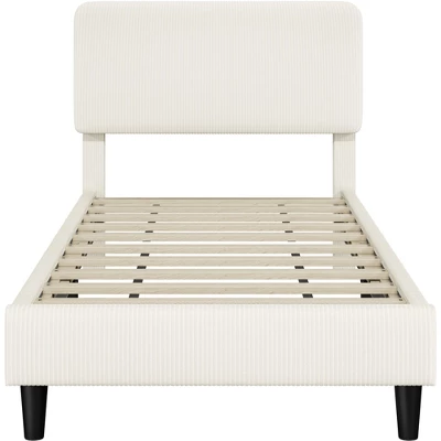 Yaheetech Upholstered Bed Frame With Adjustable Headboard And Mattress Foundation With Wooden Slat Support 1 Yaheetech Upholstered Bed Frame With Adjustable Headboard And Mattress Foundation With Wooden Slat Support