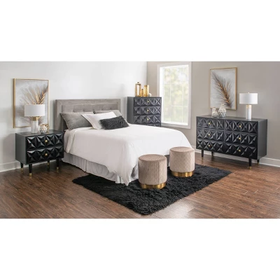 5 Drawer Geo Textured Chest - Linon 12 5 Drawer Geo Textured Chest - Linon - Image 12