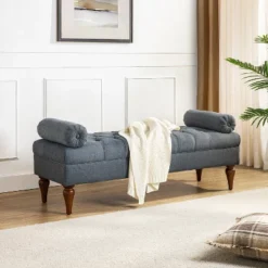 Cecilia Upholstered Bench With Removable Bolster Pillows|ARTFUL LIVING DESIGN -Steve Silver Furniture Store GUEST b9218fc5 93c2 4239 ba6d 81368072aa96