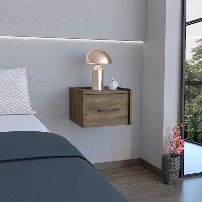 Sapphtopaz Floating Nightstand With Handy Drawer And Surface Modern Night Stand With Wall-Mounted Design Bedroom Decor For Bedroom, Living Room 9 Sapphtopaz Floating Nightstand With Handy Drawer And Surface Modern Night Stand With Wall-Mounted Design Bedroom Decor For Bedroom, Living Room - Image 9