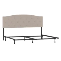 King/California King Provence Upholstered Arch Adjustable Tufted Headboard With Frame Linen Fabric - Hillsdale Furniture 12 King/California King Provence Upholstered Arch Adjustable Tufted Headboard With Frame Linen Fabric - Hillsdale Furniture -Steve Silver Furniture Store GUEST bcc73e71 83f9 4f6e 93ad 3b31772f697a