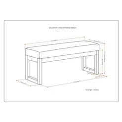 Large Madison Ottoman Bench - WyndenHall -Steve Silver Furniture Store GUEST bd99d053 09a1 4269 9f79 882e462d4782