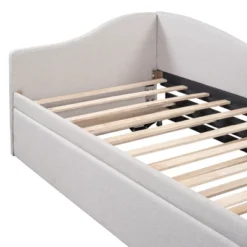 Twin To King Size Daybed, Upholstered Platform Bed Frame With Twin Trundle Bed -ModernLuxe -Steve Silver Furniture Store GUEST bf3b64d5 de67 4175 895c a67d361d17b5