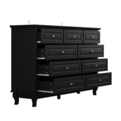 Modern 9-Drawer Dresser: Stylish Storage Solution Chest Wood Dresser Storage Cabinet For Bedroom -Steve Silver Furniture Store GUEST bfa7df73 ed15 45d3 afa2 8ed6f4dc3452