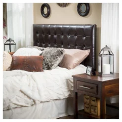 California/King Austin Tufted Bonded Leather Headboard Brown - Christopher Knight Home 5 California/King Austin Tufted Bonded Leather Headboard Brown - Christopher Knight Home -Steve Silver Furniture Store GUEST c1b6dfae fef9 4ec9 bb82 1bfd313a1090