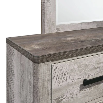 Adam 6 Drawer Dresser With Mirror Gray - Picket House Furnishings 5 Adam 6 Drawer Dresser With Mirror Gray - Picket House Furnishings - Image 5