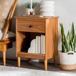 Stiva Classic Mid-Century Modern 1 Drawer Nightstand - Saracina Home 27 Stiva Classic Mid-Century Modern 1 Drawer Nightstand - Saracina Home -Steve Silver Furniture Store GUEST c8343d55 c0d1 497d 9f75 4abb98c8f971