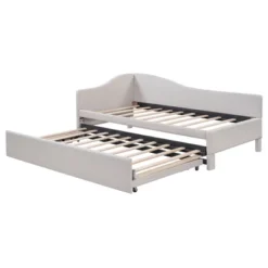 Twin To King Size Daybed, Upholstered Platform Bed Frame With Twin Trundle Bed -ModernLuxe -Steve Silver Furniture Store GUEST c9ddd1b7 ac56 4109 b4f8 444bea4997f5