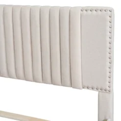 Queen/Full Size Wooden Upholstered Platform Bed Frame With 2 Drawers And 1 Twin/Twin XL Trundle Beige/Gray, 4L -ModernLuxe -Steve Silver Furniture Store GUEST d06e30af abf0 4bf6 bc58 20fbacf7b5ae