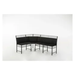 2pc Gareth Breakfast Nook Dining L Chair & Bench Black ( ) - Boraam 27 2pc Gareth Breakfast Nook Dining L Chair & Bench Black ( ) - Boraam -Steve Silver Furniture Store GUEST d6bb9dc0 fa09 4c0e b53d bb9e25d63909