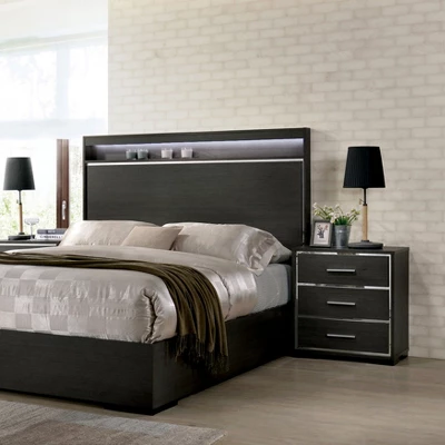 Reyes Nightstand Warm Gray - MiBasics 1 Reyes Nightstand Warm Gray - MiBasics