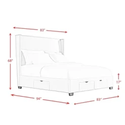 Fiona Upholstered Bed - Picket House Furnishings -Steve Silver Furniture Store GUEST d9208031 8ce2 4833 8bf3 745c75d48730