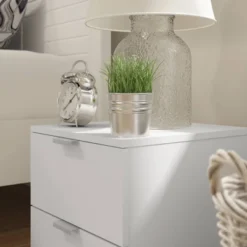 Delmar Wood 2 Drawer Nightstand Matte White - Hillsdale Furniture -Steve Silver Furniture Store GUEST d9dcf052 a8d6 4660 878b 44766c7cc961