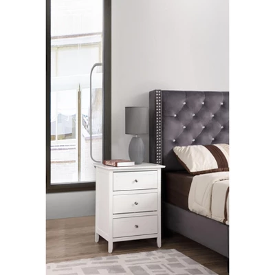 Sapphtopaz Modern Nightstand With 3 Drawers Space-Saving Night Stand With Sturdy Frame Rectangle Simple Bedside Table For Bedroom,Living Room 15 Sapphtopaz Modern Nightstand With 3 Drawers Space-Saving Night Stand With Sturdy Frame Rectangle Simple Bedside Table For Bedroom,Living Room - Image 15