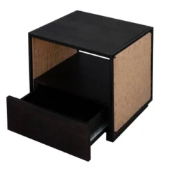 21" Handcrafted Acacia Wood Nightstand Brown/Black - The Urban Port -Steve Silver Furniture Store GUEST da648901 f074 4878 be36 090c102ede49