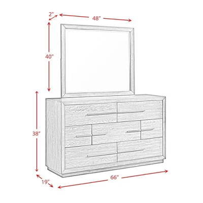Hollis 7 Drawer Dresser And Mirror Set Gray - Picket House Furnishings 12 Hollis 7 Drawer Dresser And Mirror Set Gray - Picket House Furnishings - Image 12