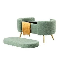 Alina Storage Bench With Metal Legs For Bedroom | ARTFUL LIVING DESIGN -Steve Silver Furniture Store GUEST df60f987 5f42 4456 9e76 4d7c294d295d