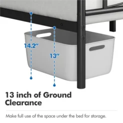 Yaheetech Simple Metal Bed Frame With Curved Design Headboard And Footboard 11 Yaheetech Simple Metal Bed Frame With Curved Design Headboard And Footboard -Steve Silver Furniture Store GUEST e0f03e74 cafe 4d2d 966f a65f51c07118